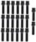 JUUDDENPARTS 20Pcs M14x1.5 Tapered Alloy Seat Wheel Lug Bolts, Black Extended 45mm Wheel Bolts Replacement for Mercedes Replacement for Seat Replacement for Skoda