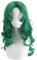 bi bi hou Anime Sailor Moon Kaiou Michiru Cosplay Perücke Grün Sailor Neptune Verkleidung Kaiou Michiru Cosplay Wig Halloween Karneval Party Cosplay Kostüm Zubehör Perücke Erwachsene