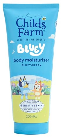 Childs Farm Kids Bluey Moisturiser, Bluey-Berry | Soothing, Moisturising & Hydrating | Suitable for Dry, Sensitive Skin, 200ml