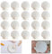 LINGJIA 20 Pièces Coquillage Decoration, Coquilles Saint Jacques Blanches, Décorations en Coquillages,Artisanat, Grands Coquillages Blancs, Coquillages Peints, Carillons à Vent en Coquillages(6-8cm)