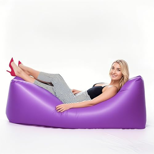 JClorix Aufblasbare Couch Air Lounger – Tragbares Luftsofa & Luftsessel, Wasserdichtes Camping Sofa Aufblasbar für Strand, Festival, Garten & Outdoor Relaxation