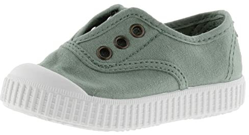 victoria Inglesas Unisex 1915 Lona Drec & Elástico Central & Refuerzo Puntera 106627 para Niños Jade 26