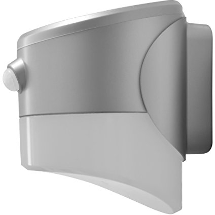 Luceco LED-Solar-Wandlampe mit PIR- Bewegungsmelder Grau 200lm