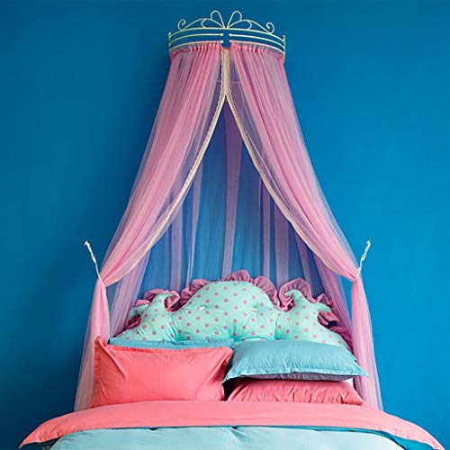 HC&WT Kinder Prinzessin moskitonetz, Bett Baldachin Spitze Kinder Spielen lesen Canopy Zelt Netting vorhänge Verhindern, DASS Fehler in-G 150x200cm(59x79inch)