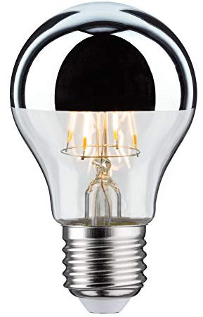 Paulmann 28669 LED Lampe Filament AGL 5W Leuchtmittel Kopfspiegel Silber 2700K Warmweiß E27