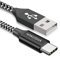 HAKUSHA Cable USB C, [0.5M] USB Tipo C Cable de carga rápida de nailon para Android Samsung Galaxy S22+, S21 Ultra, Huawei P50, Mate 40, Xiaomi 12, Google Pixel 6, OnePlus, Moto, Realme, tableta