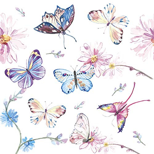 20 Cocktail Servietten Schmetterling Butterflys Sommer 24 cm