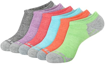 Hanes Womens 6-pair Comfort Fit No Show Fashion-liner-socks, Assorted Colors, 8-12 US