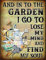 Aperiy Looking for My Soul in The Garden Posters, Gardening Prints, Gifts from Farmers, Signs of Home, Metal Sign Indoor Outdoor Poster Tin Sign Metal Home Wall Decoration 8x12inch