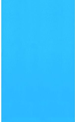 Blue Wave Überlappende 8,2 m runde Poolfolie für oberirdische Stahlwandpools – wetterbeständiges Standard-Messgerät Vinyl mit verschweißten Nähten – solide Blaue Oberfläche, passend für 122 cm Tiefe