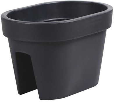 Jardinière de Balcon Ovale - 39,5 cm - 12,3 l - Anthracite