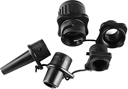 Valve Adapter, Air Valve Adapter Set, SUP Compressor Adapter, Für Schlauchboote, Stand Up Paddle(Schwarz)