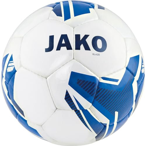 JAKO Unisex Lightball Glaze, Weiß/Jako-Blau, 5