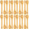 Golden Nature - Bamboo Spoon Set - 50 Pc - Small Kitchen Teaspoons - Tiny Wooden Spoons for Sugar, Spices, Seasoning, Coffee, Jam, Herbs, Honey & Dessert