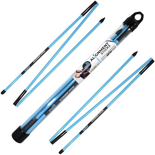 ME AND MY GOLF Ausrichtungs-trainingsstöcke Golf Aktien, blau, Einheitsgröße