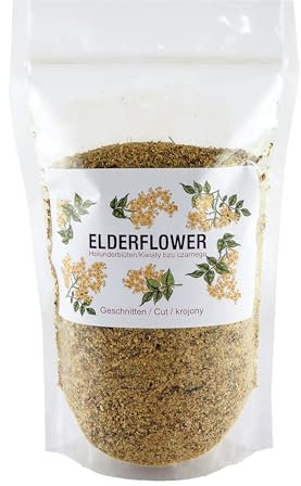 Holunderblütentee, getrocknete Holunderblüten, Holunderblüten, Kräutertee 300g