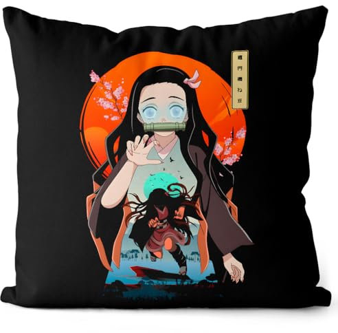 style3 Nezuko Kamado Kissen mit Füllung 40cm Baumwolle Demon Anime Japan Manga