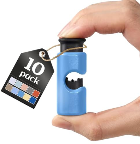 10 Pack Squeeze and Lock Bread Bag Clips, Bread Clips Resuable, Bag Clips for Food Storage, Sturdy Bread Cilp, Heavy Plastic, Handy Bag Cinch, Easy to Use with Bread Bag Closures, 10 Colors