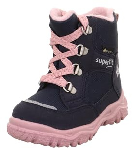 Superfit Mädchen - Schuhe HUSKY1 Boot, Modern, BLAU/ROSA 8010, 27
