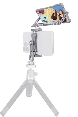 NICEYRIG Smartphone-Vlog-Selfie-Spiegel-Set mit Stativhalterung für 16,7 cm (6,7 Zoll) iPhone 15 14 13 12 Pro Max, Pro und Android Handy Vlog Vlogging Blogging Video Aufzeichnung Fotografie