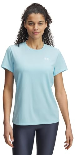Under Armour T-Shirt Tech côtelé à Manches Courtes pour Femme
