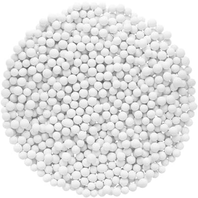 QUARKZMAN 3 Packungen Ersatz Dusche Kopf Perle 3-4mm Dusche Filter Perlen Ersatz Mineral Steine Perle für Wasser Enthärter Filtrierung Dusche Kopf Weiß