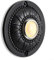 Campanello in ottone cablato, di ricambio per porta d'ingresso, rotondo, in ferro, pulsante cablato illuminato a LED, stile vittoriano edoardiano, campanello rotondo