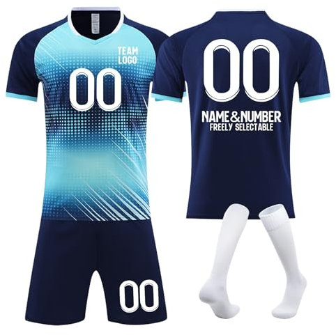 Individuelles Trikot Em Trikot 2024 Deutschland Kinder Shorts Trikot Set Em Fanartikel Em Trikot 2024 Deutschland Maßgeschneidertes Trikot Trikots & Shirts Trikot Personalisiert(#H Blue)