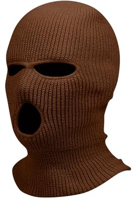 Sturmhaube Motorrad Halloween 3 Löchern Gestrickte Balaclava Herren Sturmmaske Winter Warm Strickmaske Basic Damen Maskenhut Sport Skimaske Outdoor Multifunktions Maske Neon Vollgesichtsabdeckung