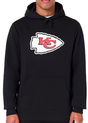 New Era Kansas City Chiefs NFL Team Logo Hoody Schwarz Kapuzenpullover - M