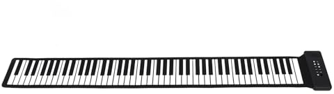 Roll-Piano, 88 Tasten, Tragbares Elektronisches Klavier mit Lautsprechern für Anfänger, Eingebauter Wiederaufladbarer Weiche, Flexible, Faltbare Digitale Musikklaviertastatur