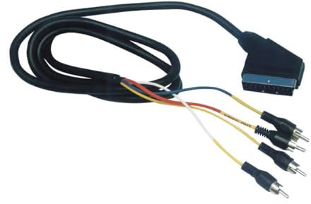 EUROCONECTOR A 4 RCA: conéctate de forma sencilla y efectiva. Perfecto para audio y video, este adaptador asegura calidad, versatilidad y compatibilidad con tus dispositivos multimedia.