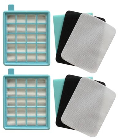 DispRA Filtro HEPA Compatible con aspiradora Activa y compacta Philips Power Pro.(2SET)