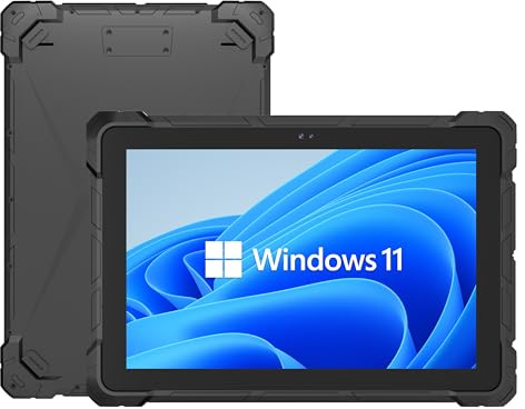 Robustes Tablet Wasserdicht-HEIGAOLAPC 10,1 Zoll Rugged Outdoor Tablet PC Stoßfest Win11 J4105, 8GB RAM, 128GB ROM, 8000mAh Akku, 4G LTE, GPS, WiFi, 2 USB3,0, HDMI 2,0, Type-C3,1, RS 232 fur Industrie
