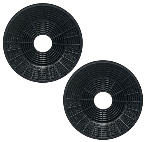 DOOCECIY 2 Pcs Carbon Filter Extractor Fan, 105 * 20mm Round charcoal filters for Respekta Lamona HJA2480 HJA2908 LAM2401 Cooker Hood
