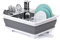 THANSTAR Collapsible Dish Drying Rack, Foldable Dish Drying Rack, Portable Space-Saving Drainer, Organiser for Kitchen, Caravan, Camper, Camping Essentials, RV Accessories