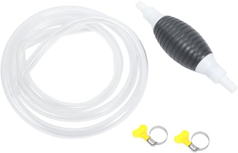 Bomba de Sifón Manual Simple de Pe 1 Juego para Transferencia | Gasolina y Queroseno, Uso Portátil, Ayuda de Emergencia, Almacenamiento Sencillo
