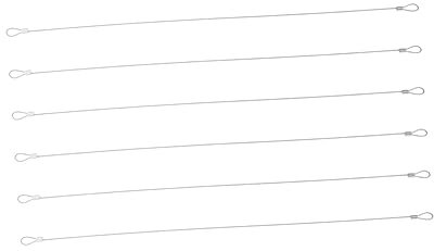 Lurrose 6 Stück Drahtseil Hängender Kamera- für Actionkameras Action-Kamera-Stahlgürtel Kamera-Stahlband Silver