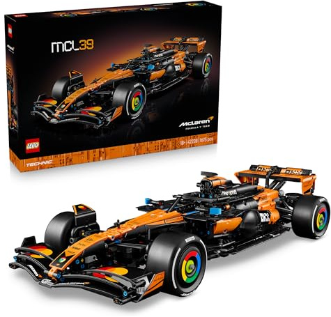LEGO Technic McLaren MCL39 F1 Rennwagen - Modellbau für Erwachsene - Sammler Set mit V6-Motor, Differential & DRS-Aktivierung - Geschenkidee für Racing- & Motorsport Fans - 42228