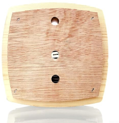Digitales Sauna-Thermometer mit Holzummantelung zur Messung hoher Temperaturen mit präziser kompakter Größe, passt bequem in Standard-Sauna-Innenräume