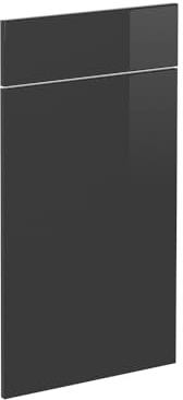 Vicco Küchenfront R-Line, Anthrazit Hochglanz, 39.6 x 70.8 cm | Möbelfront für den Schubunterschrank, passend für R-Line Küchenschränke zur einfachen Montage