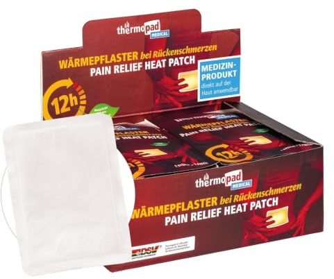 THERMOPAD Medical - 30 Wärmepflaster bei Rückenschmerzen (12h) | Wärme zur Linderung von Muskelverspannungen - Rücken-Wärmepad