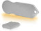 Einkaufswagenlöser Blanko F1 / Schlüsselanhänger Einkaufschip mit Schlüsselfundservice/Abziehbarer Einkaufswagenchip Metall, Chip Einkaufswagen, Key Finder / 10 Stück