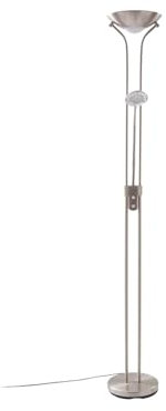Lindby LED Lampadaire Josefin à intensité variable (Moderne) en Gris Métal e. a. pour Salon & Salle manger (à 2 lampes,), Sur Pied Lampe a de Sol