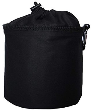 trendfinding Sacchetto Porta-mollette per bucato in Cotone - da Appendere - con moschettone - Nero