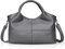 NICOLE & DORIS Damen handtaschen Mode Schultertaschen für Dame Henkeltaschen über der Schulter Umhängetasche Taschen für Frauen aus weichem PU-Leder Grau