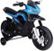 HOMCOM Kindermotorrad Kinder-Elektromotorrad Elektro-Motorrad für Kinder 3-6 Jahren Licht Musik MP3 Elektrofahrzeug mit Stützrädern maximal 3 km/h Metall + Kunststoff Blau 105 x 52,3 x 62,3 cm