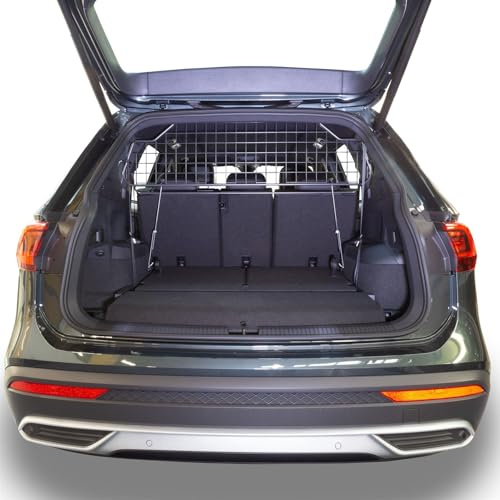 Travall Dog Guard compatible with Seat Tarraco (2018-Current) Vehicle Specific Boot Guard Tailored Fit Luggage Pet Barrier Separator Heavy Duty Powder Coated Steel