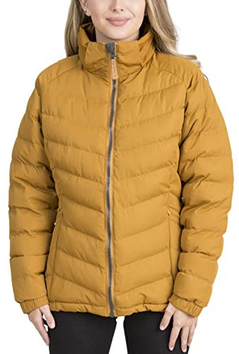 Trespass Nada Women's Padded Hooded Casual Jacket Golden Brown Size - 6