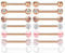 AceFun 7 Paar Chirurgenstahl Brustwarzenpiercing Zungenpiercing Set 1.6mm Zunge Brustwarze Barbell Schmuck Rosegold 16mm